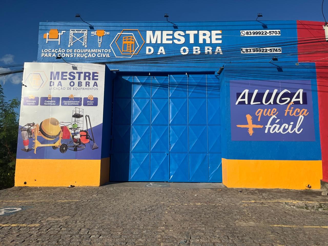 Fachada da loja da Mestre da Obra em Cabedelo