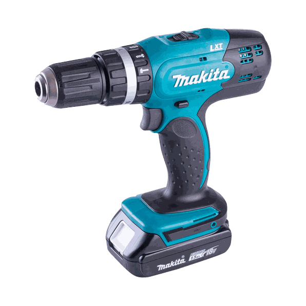 Parafusadeira e furadeira de impacto Makita 18 V a bateria, para locar em Cabedelo