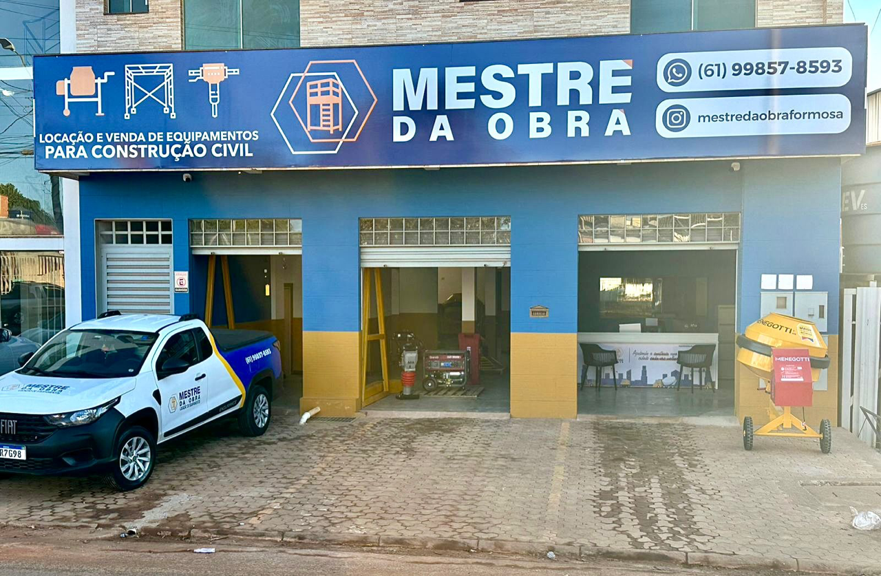Mestre da Obra Locação de Equipamentos em Formosa - Goiás